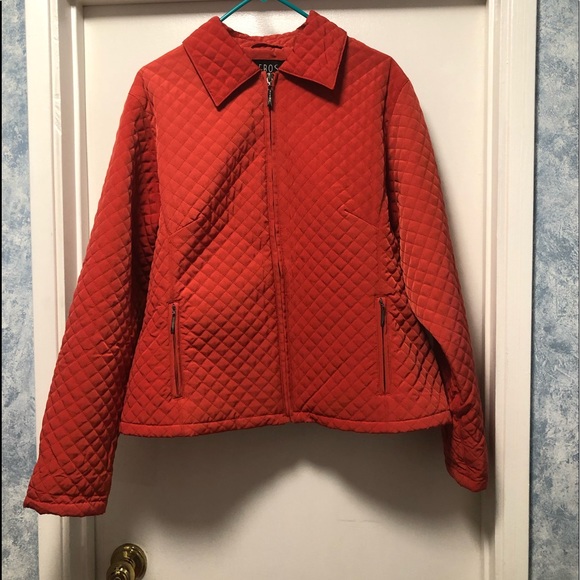 Aeros Wm jacket xl New orange lined zippered. Lined A-line . New used wore once - Picture 1 of 4
